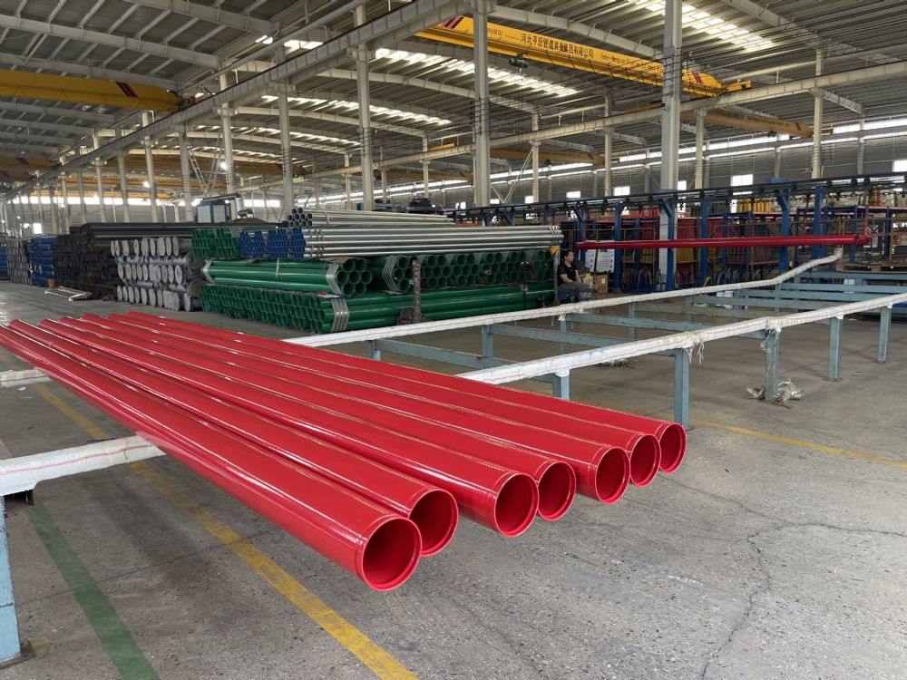 DN150沟槽连接消防给水涂塑钢管 DN150沟槽连接消防给水涂塑钢管